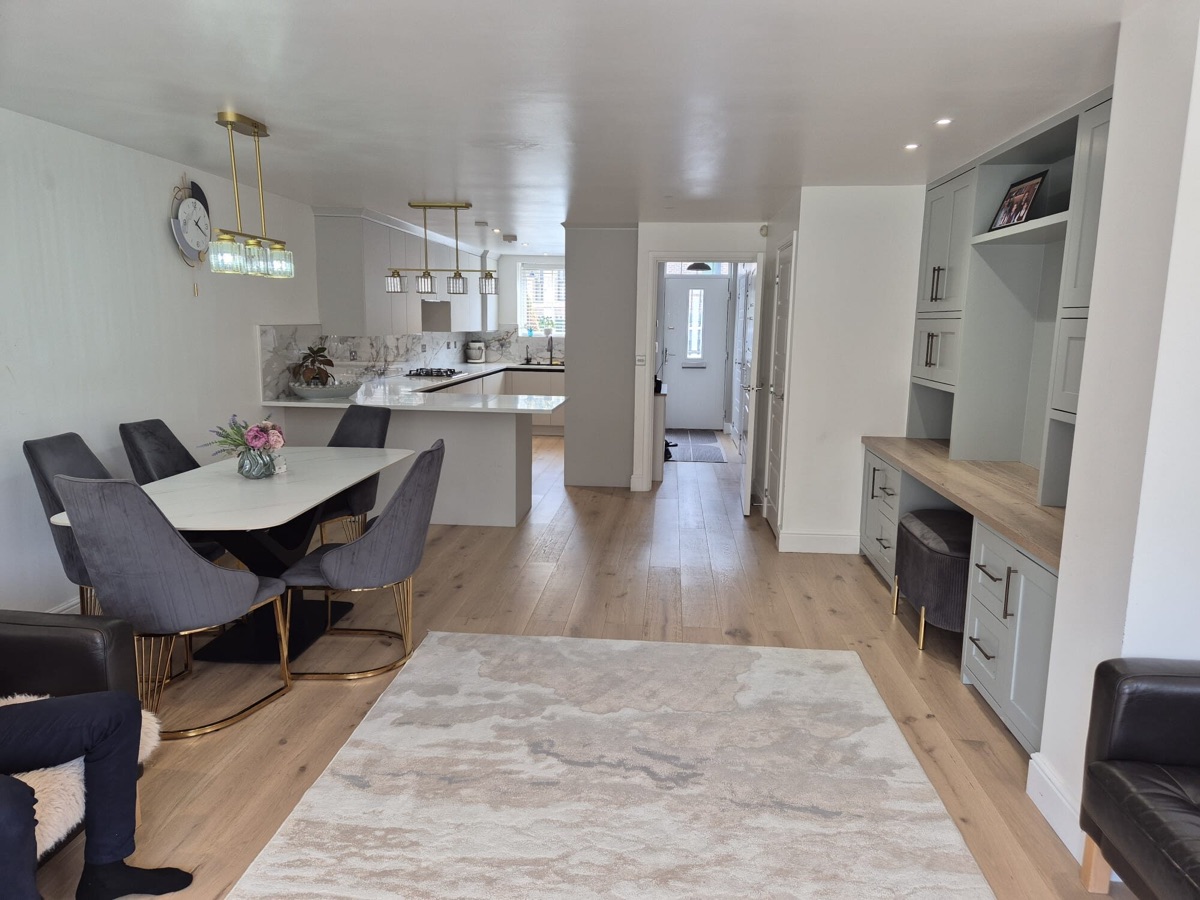 Completed Woodwhite Way open-plan renovation by Marval Construct